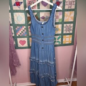Lapis Light Blue Denim Dress